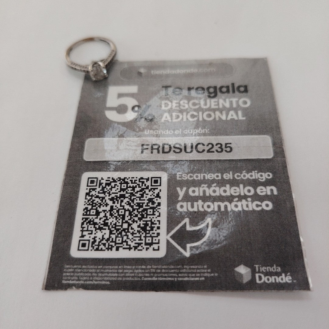 SOLITARIO ORO, ORO BLANCO 10 K 2 GRMS (SEMINUEVO)