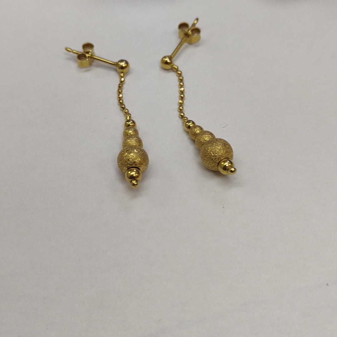 BROQUELES PAR ORO 14 K 2,40 GRMS (SEMINUEVO)