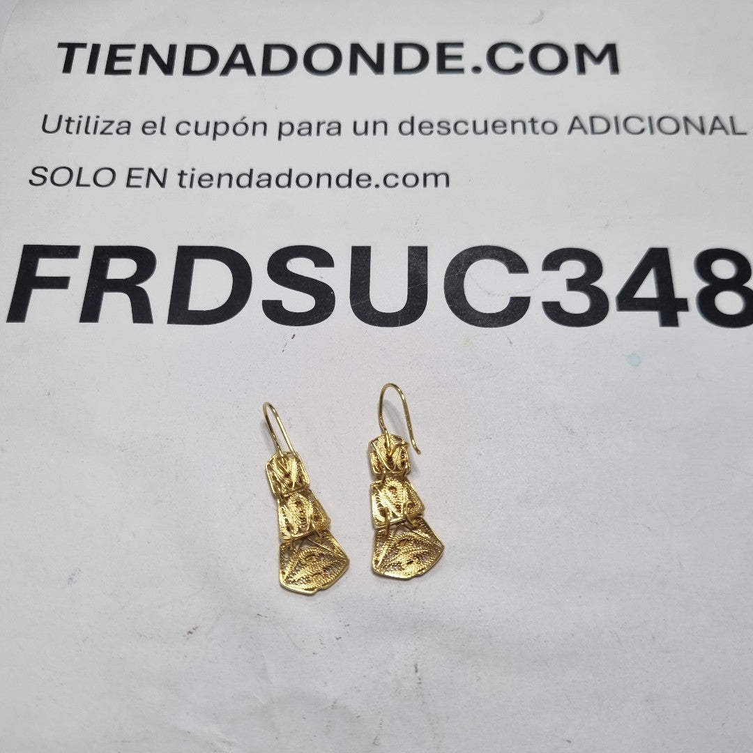 ARETES PAR ORO 10 K 2.7 GRMS (SEMINUEVO)