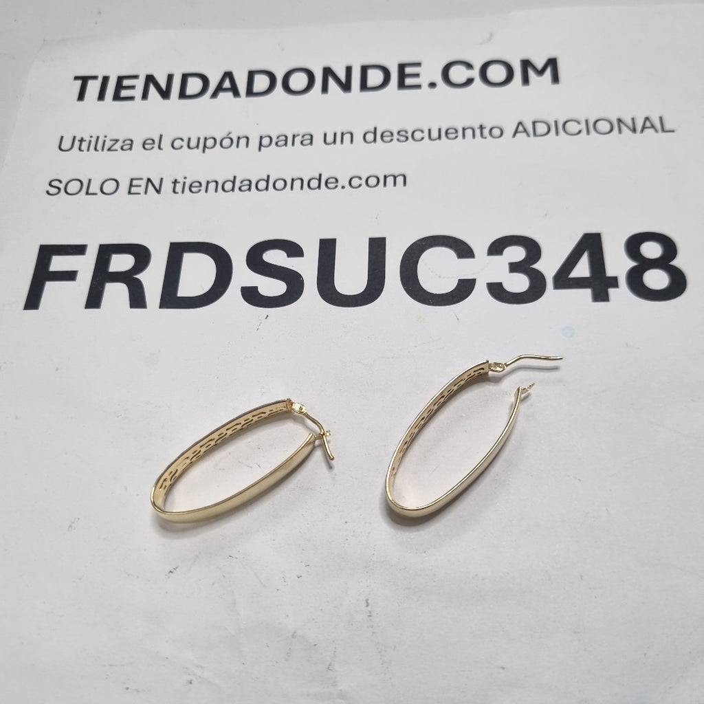 ARRACADAS PAR ORO 14 K 3.2 GRMS (SEMINUEVO)