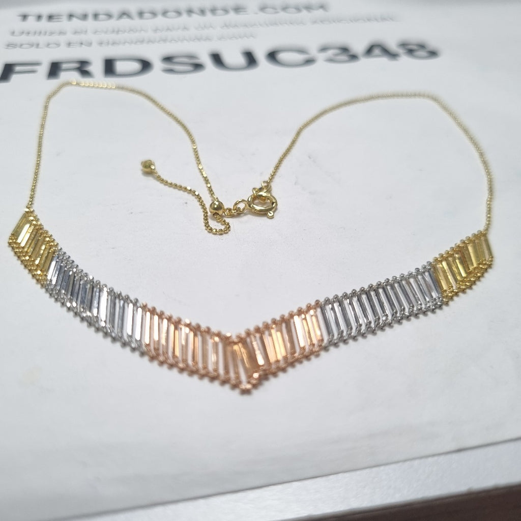 GARGANTILLA ORO, ORO COMBINADO 14 K 4.4 GRMS (SEMINUEVO)