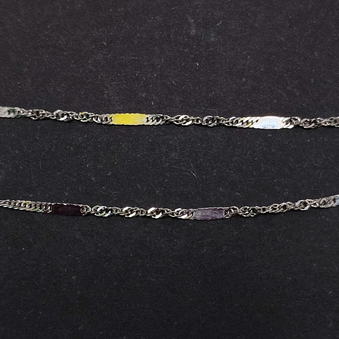 PULSERA ORO BLANCO 14 K 0.6 GRMS (SEMINUEVO)