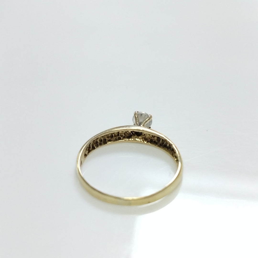 ANILLITO, SOLITARIO ORO 14 K 1.6 GRMS (SEMINUEVO)