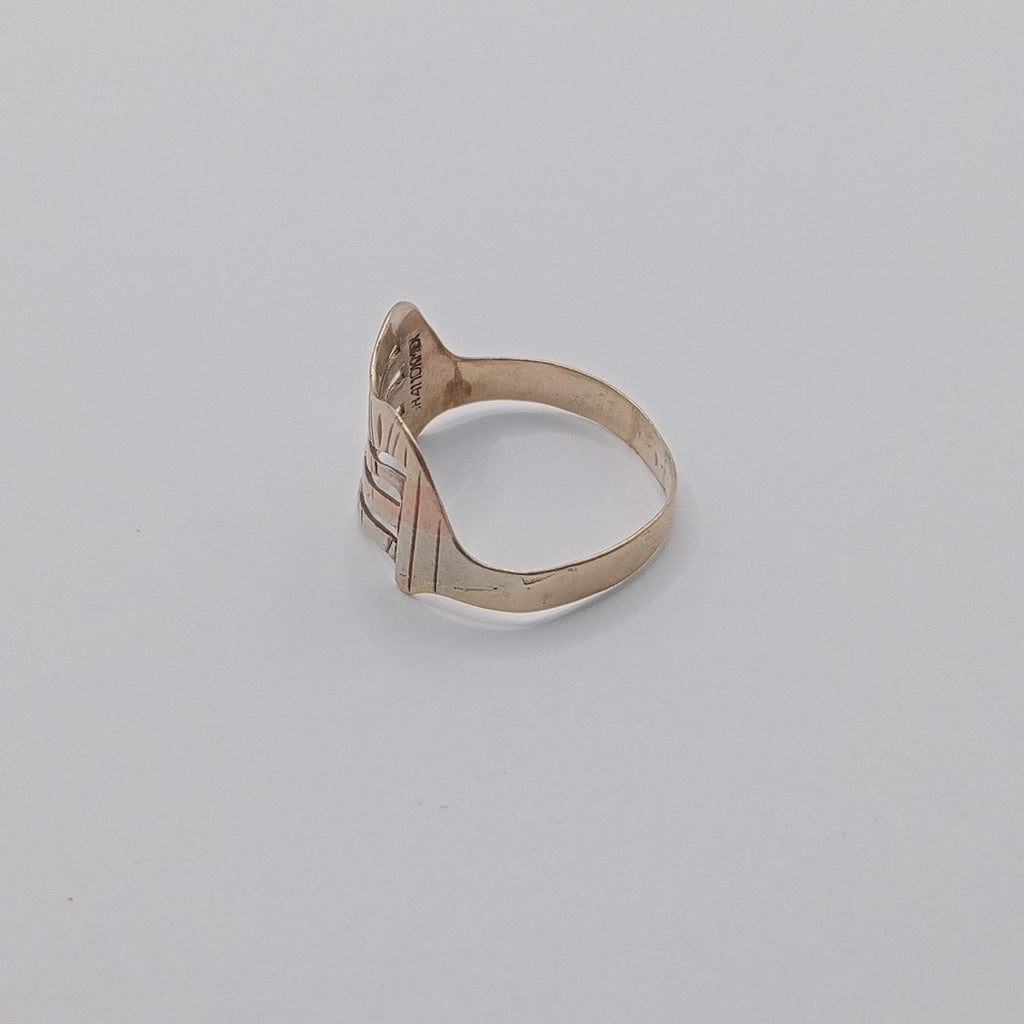 ANILLITO ORO COMBINADO 10 K 1,60 GRMS (SEMINUEVO)