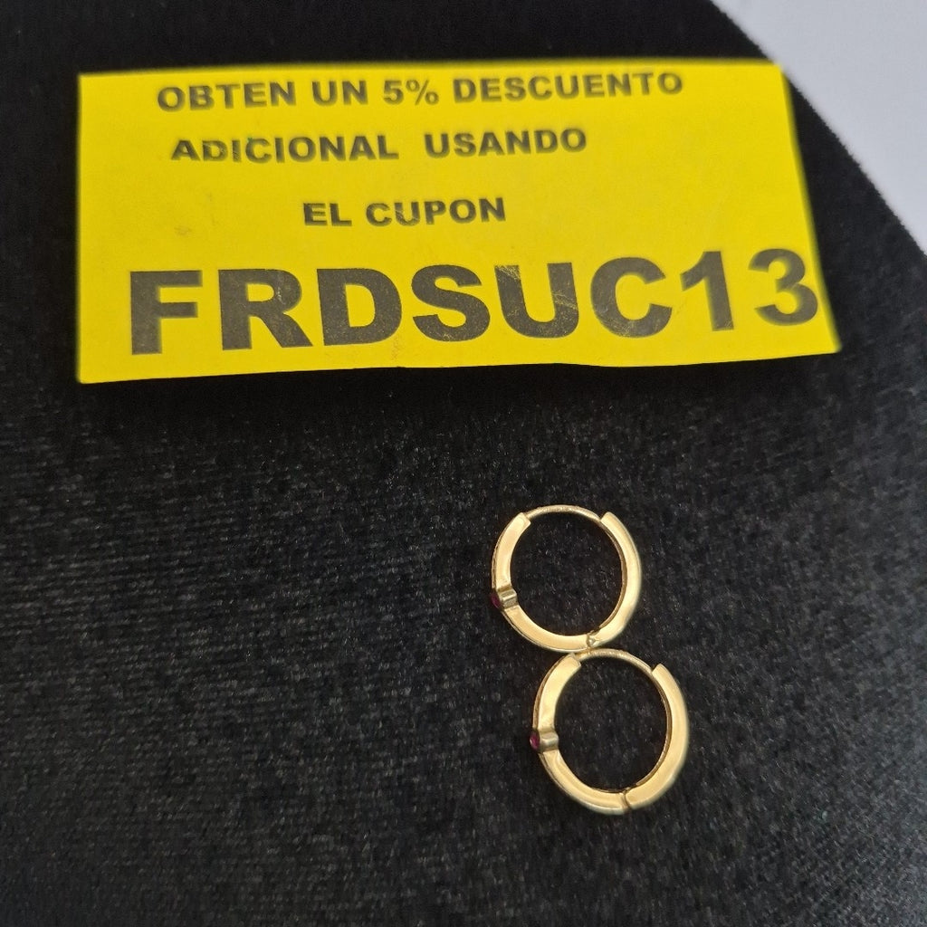 ARRACADAS PAR ORO 14 K 2.2 GRMS (SEMINUEVO)