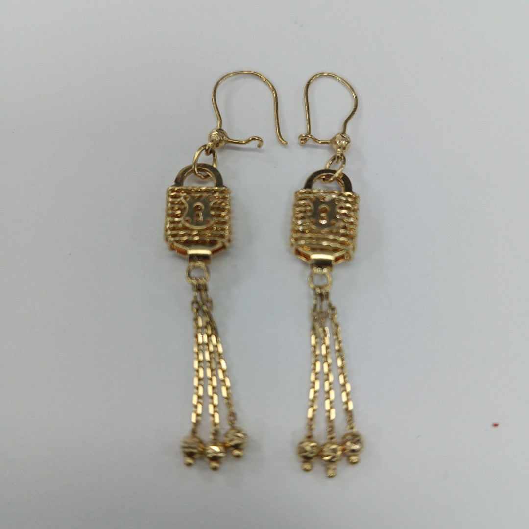 ARETES PAR ORO 14 K 5.2 GRMS (SEMINUEVO)