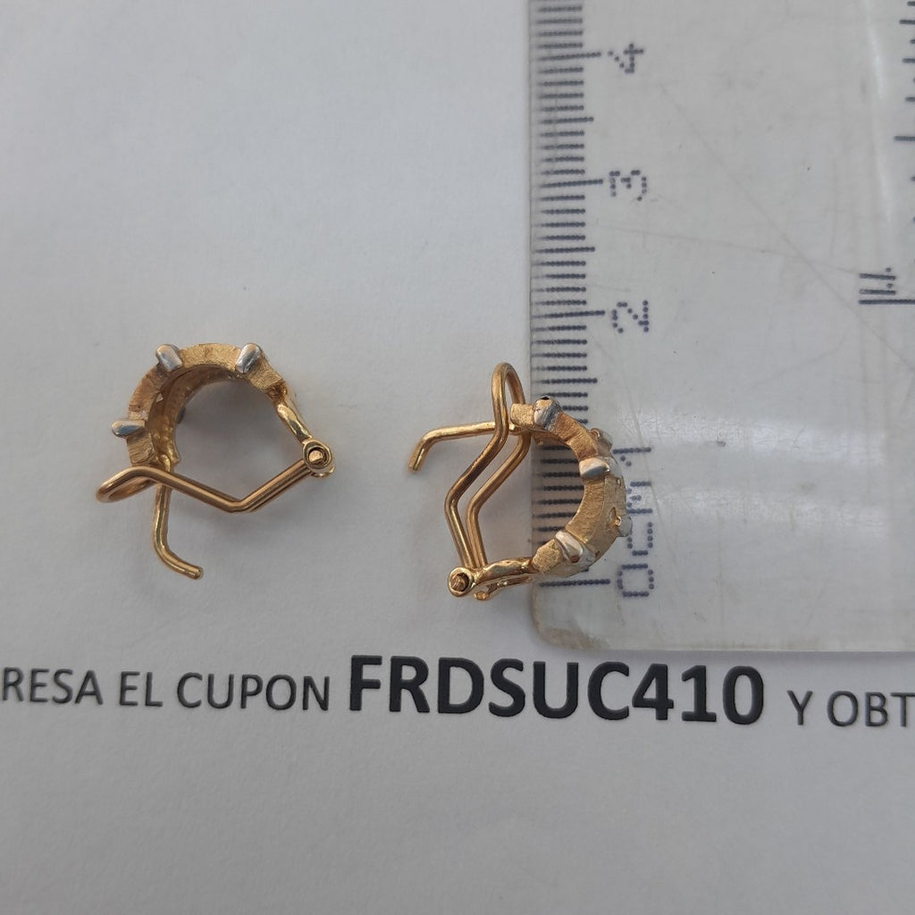 ARETES PAR ORO 14 K 4.8 GRMS (SEMINUEVO)