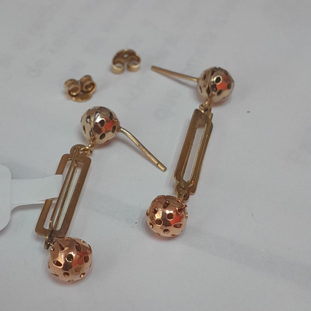 BROQUELES PAR ORO COMBINADO 10 K 2.8 GRMS (SEMINUEVO)