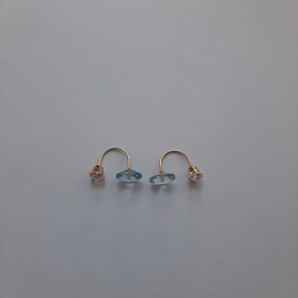 BROQUELES PAR ORO 14 K 0.8 GRMS (SEMINUEVO)