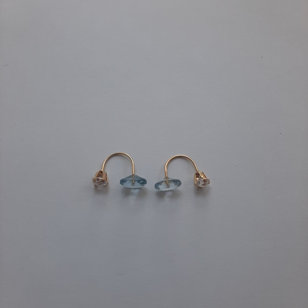 BROQUELES PAR ORO 14 K 0.8 GRMS (SEMINUEVO)