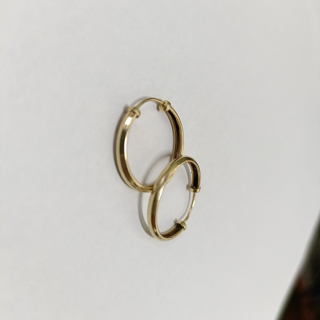 ARETES PAR ORO 18 K 1,60 GRMS (SEMINUEVO)