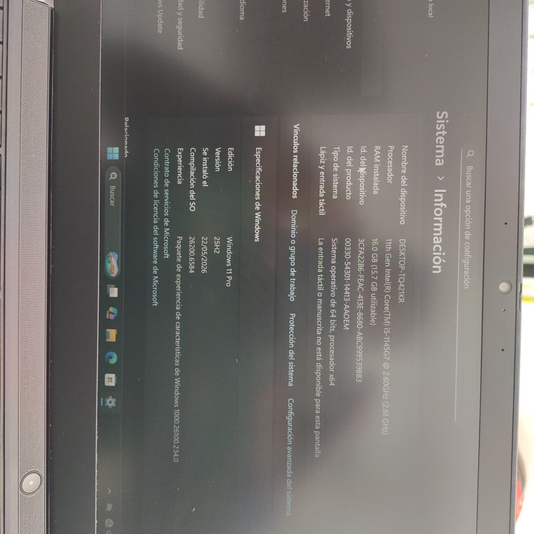 LAPTOP LENOVO THINKPAD T14 GEN 2 (2023) 512 GB SSD 16 GB RAM (SEMINUEVO)