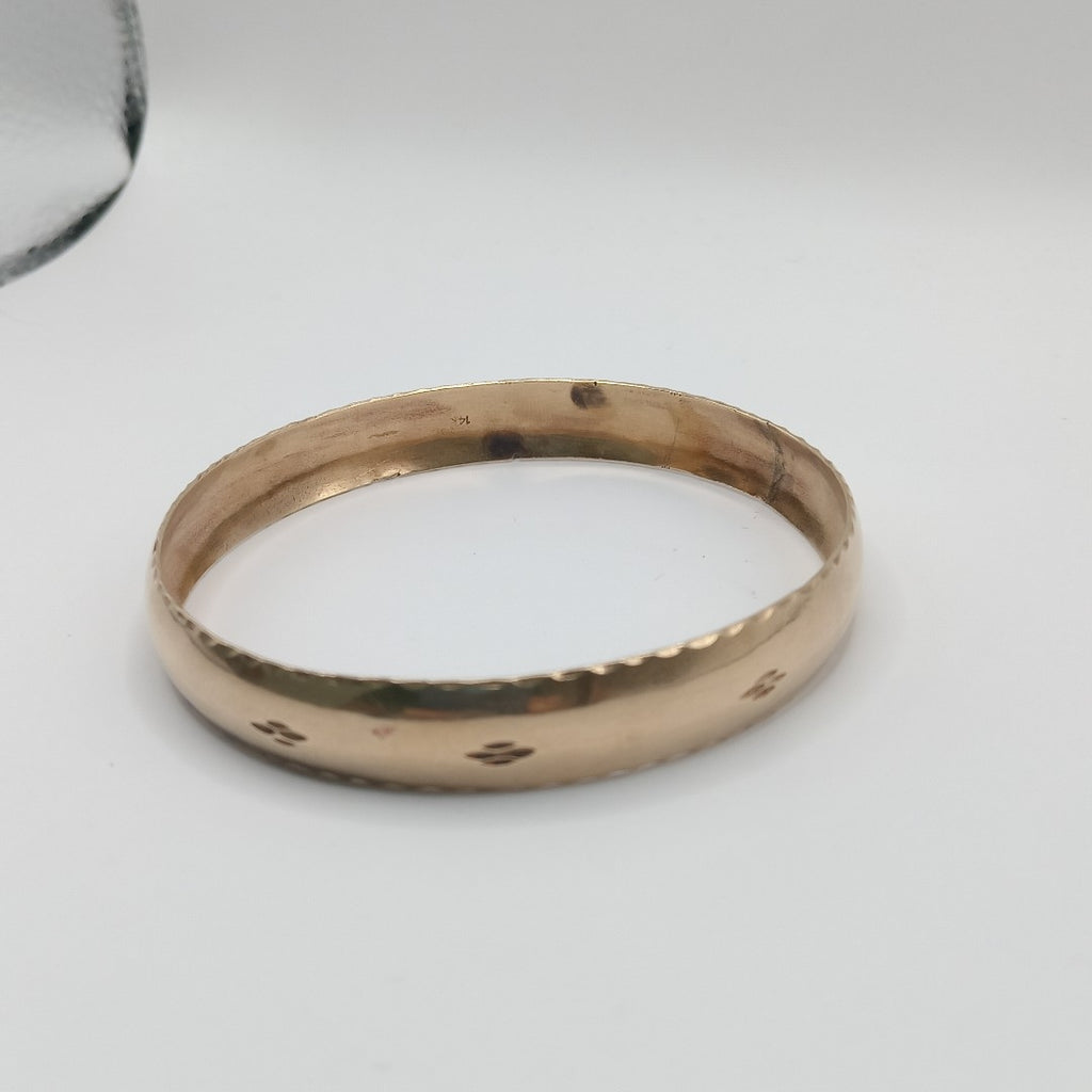 PULSERA RIGIDA ORO 14 K 21 GRMS (SEMINUEVO)