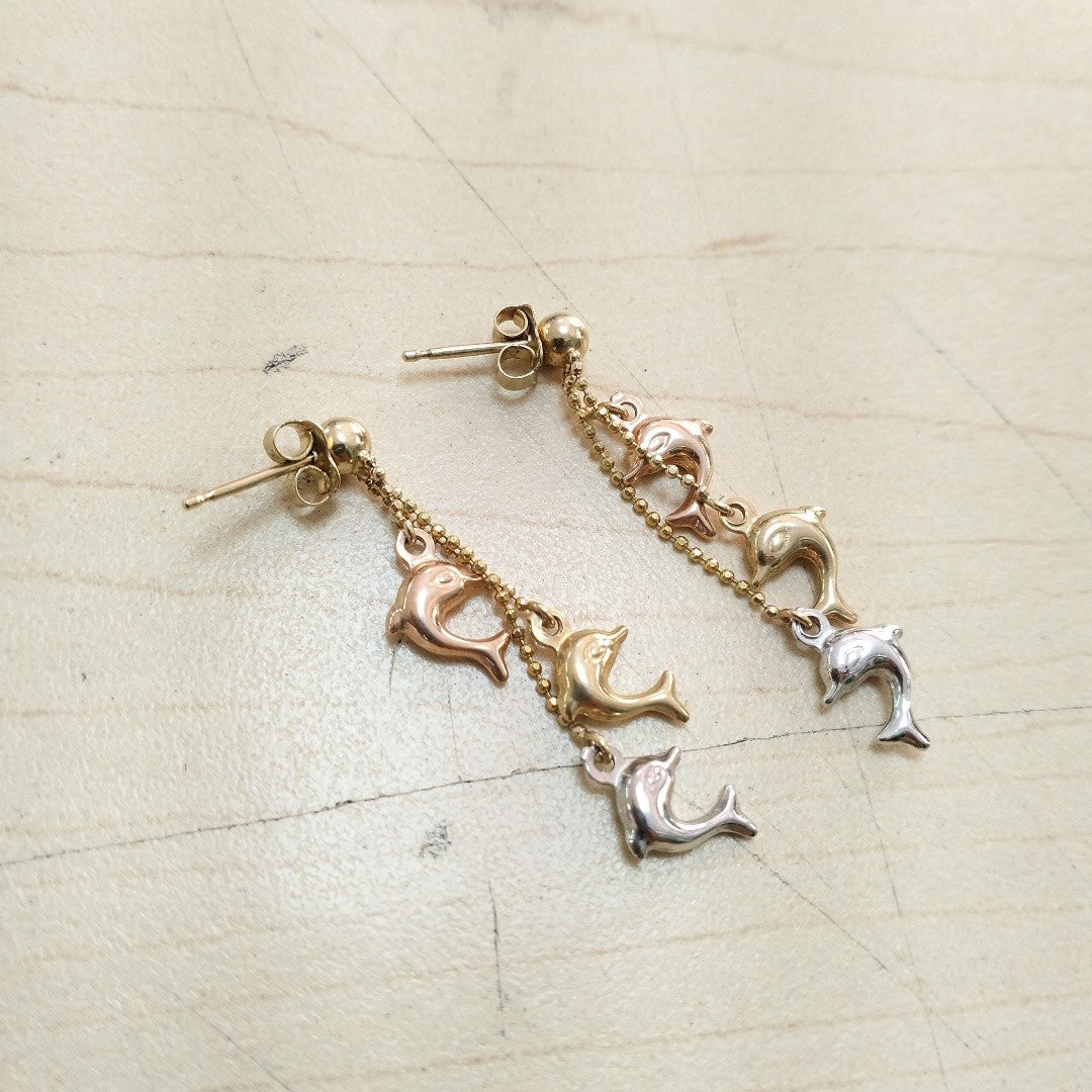 ARETES PAR ORO 14 K 3.1 GRMS (SEMINUEVO)