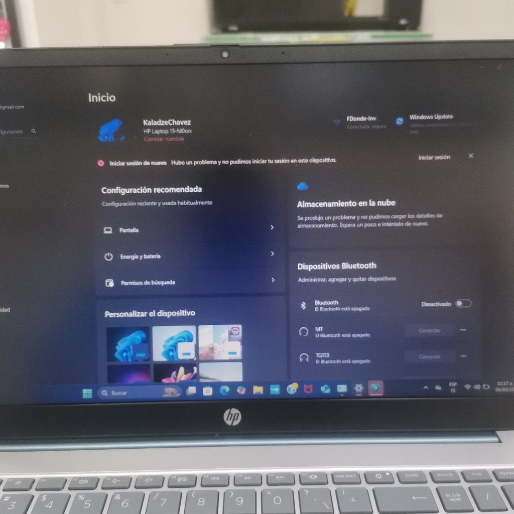 LAPTOP HP 15-FD0026LA (2024) 512 GB SSD 8 GB RAM (SEMINUEVO)