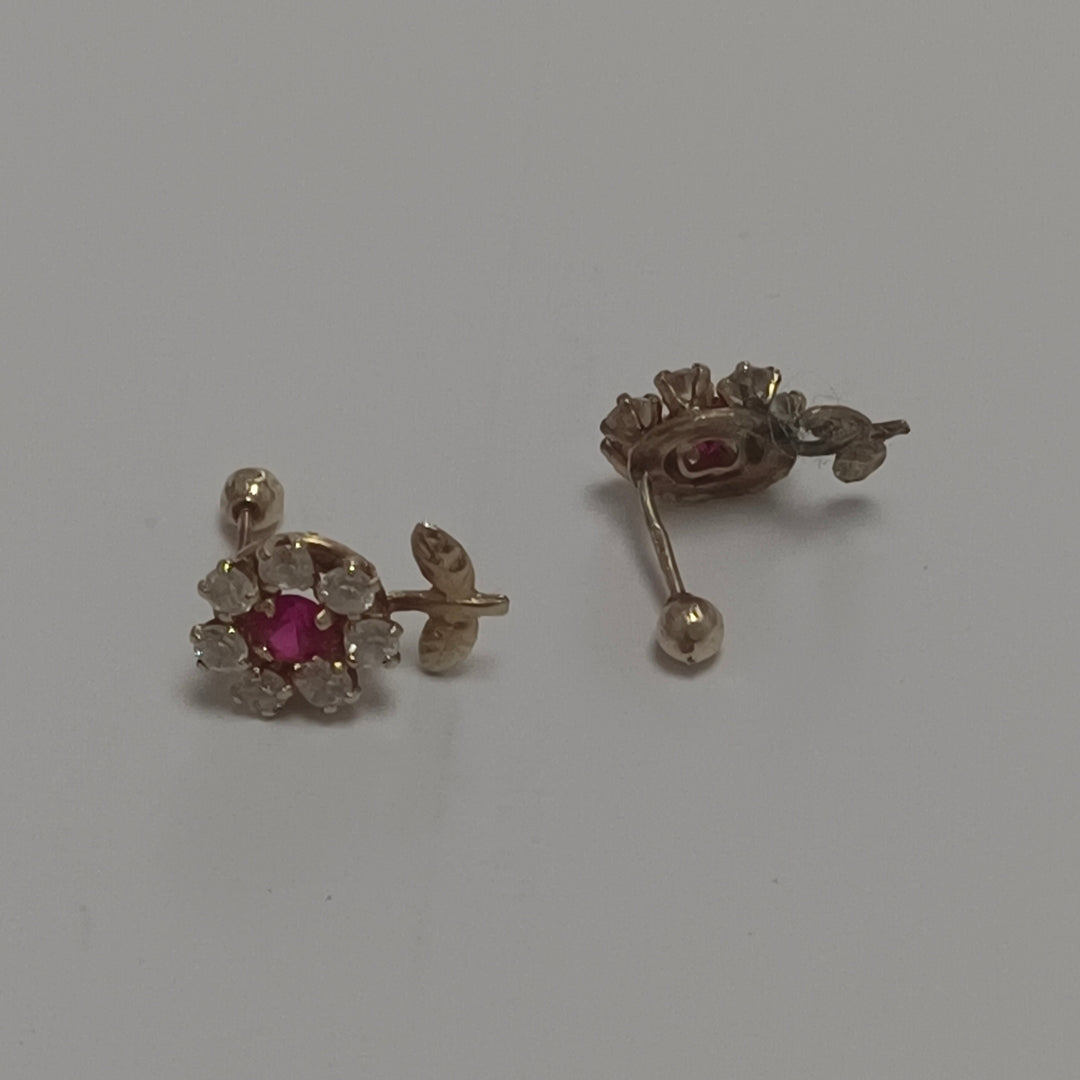 ARETES PAR ORO 10 K 0.8 GRMS (SEMINUEVO)