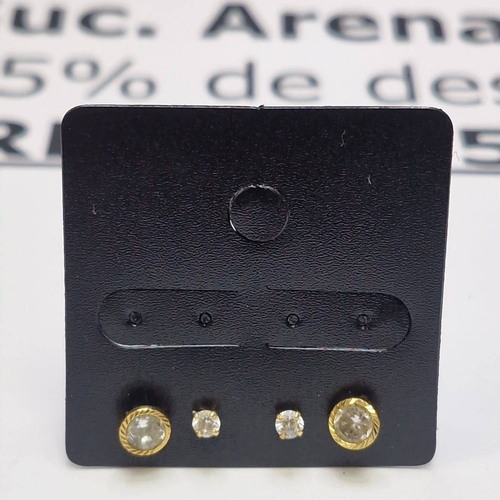 ARETES PAR ORO 14 K 0,80 GRMS (SEMINUEVO)
