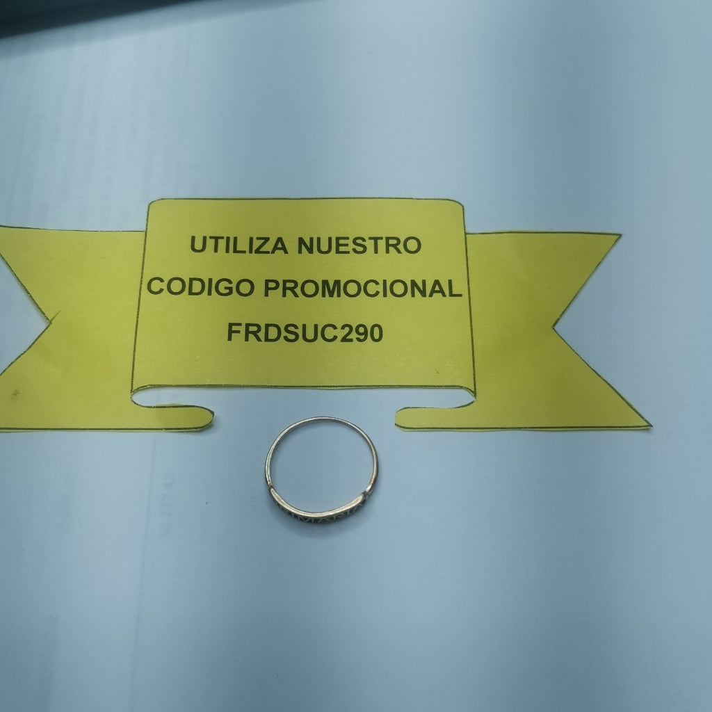 ANILLO DE GRADUACIÓN ORO 10 K 0.9 GRMS (SEMINUEVO)
