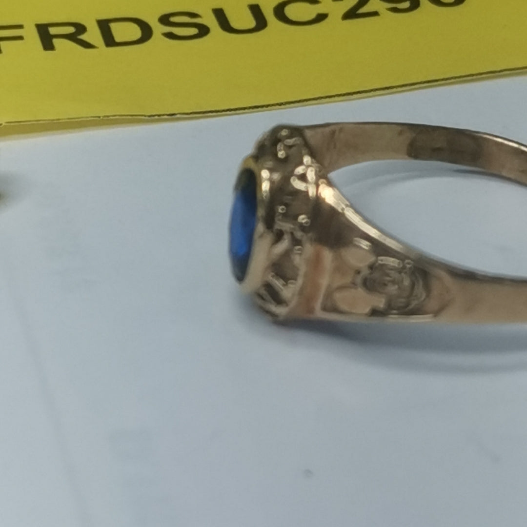 ANILLO DE GRADUACIÓN ORO 10 K 1.3 GRMS (SEMINUEVO)