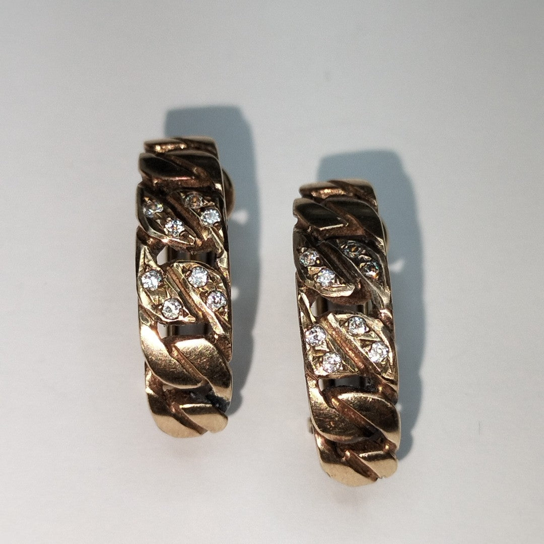 ARETES PAR ORO 14 K 5,40 GRMS (SEMINUEVO)