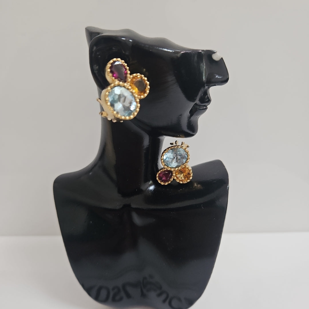 ARETES PAR ORO 14 K 9,40 GRMS (SEMINUEVO)