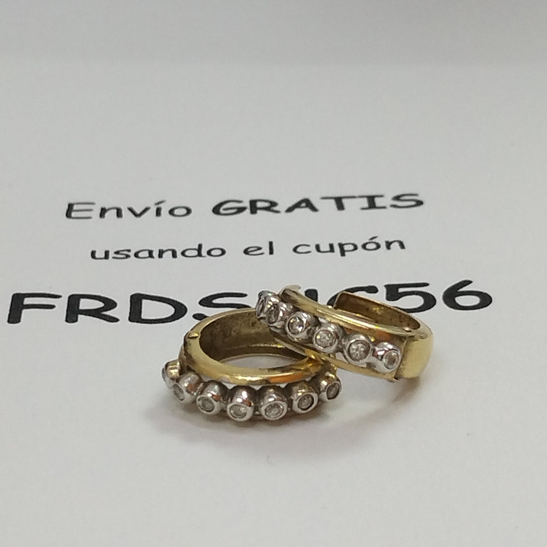 ARRACADAS PAR ORO 14 K 3,30 GRMS (SEMINUEVO)