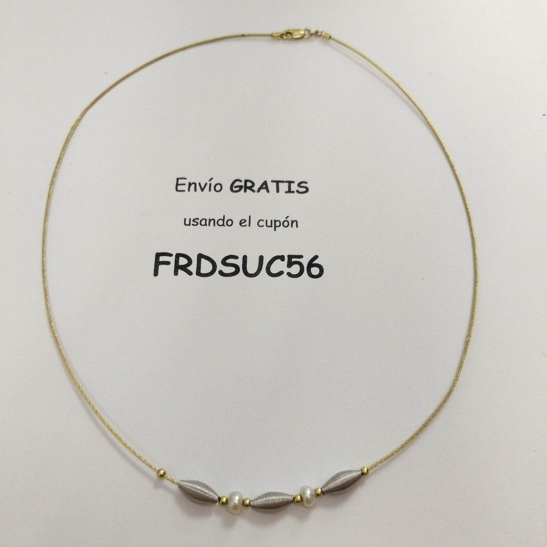 GARGANTILLA ORO COMBINADO 14 K 4,70 GRMS (SEMINUEVO)