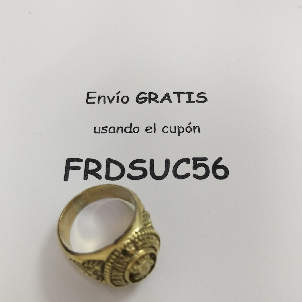 ANILLO CONMEMORATIVO ORO 14 K 19.9 GRMS (SEMINUEVO)