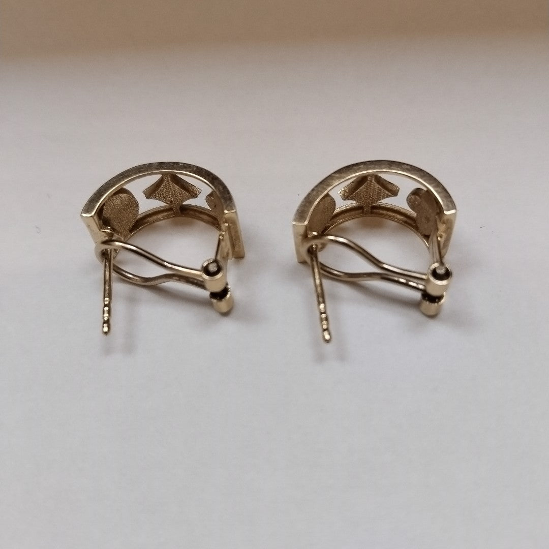 ARETES PAR ORO 14 K 4.2 GRMS (SEMINUEVO)
