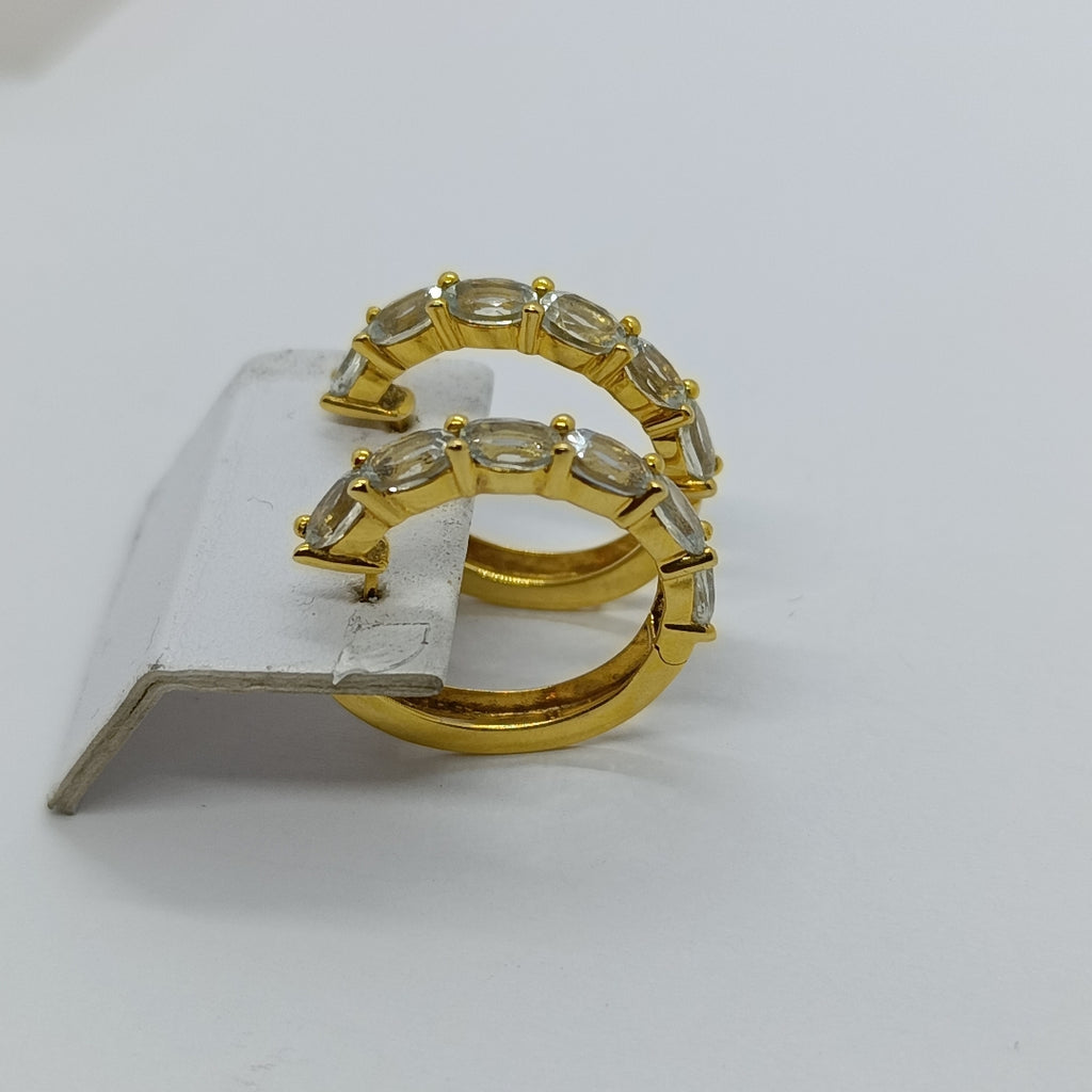 ARRACADAS PAR ORO 14 K 6.9 GRMS (SEMINUEVO)