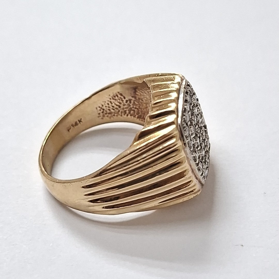 ANILLO ORO 14 K 10,20 GRMS (SEMINUEVO)