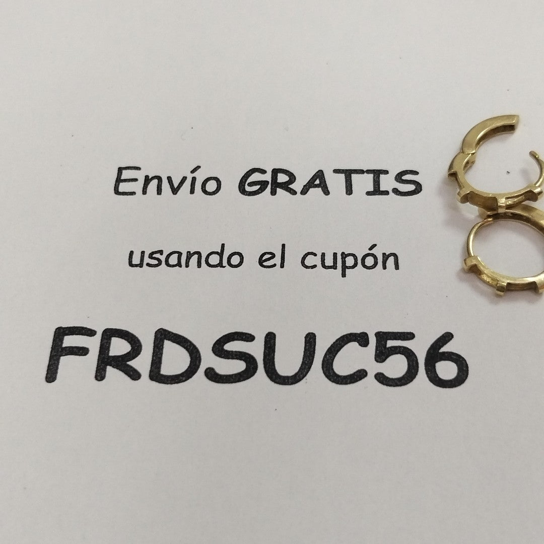 ARRACADAS PAR ORO 14 K 1,50 GRMS (SEMINUEVO)