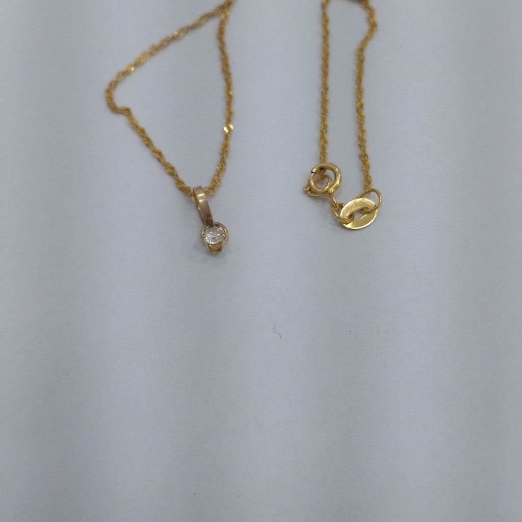 DIJE, GARGANTILLA ORO 10 K 1.2 GRMS (SEMINUEVO)