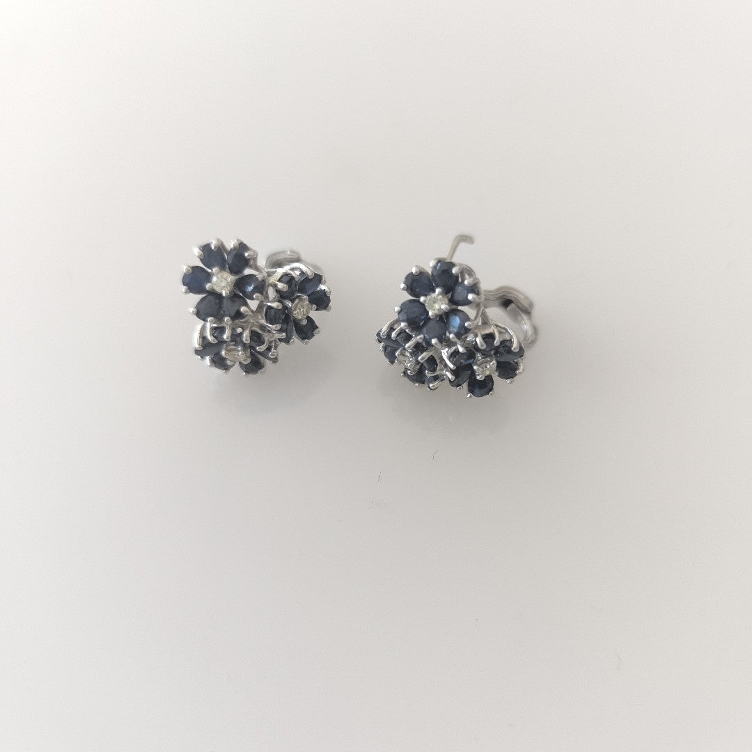 ARETES PAR ORO BLANCO 18 K 9,80 GRMS (SEMINUEVO)