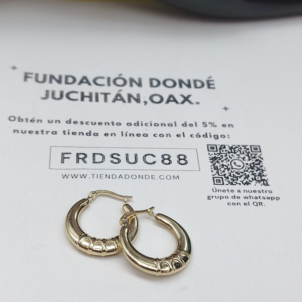 ARRACADAS ORO 14K 2 (NUEVO)