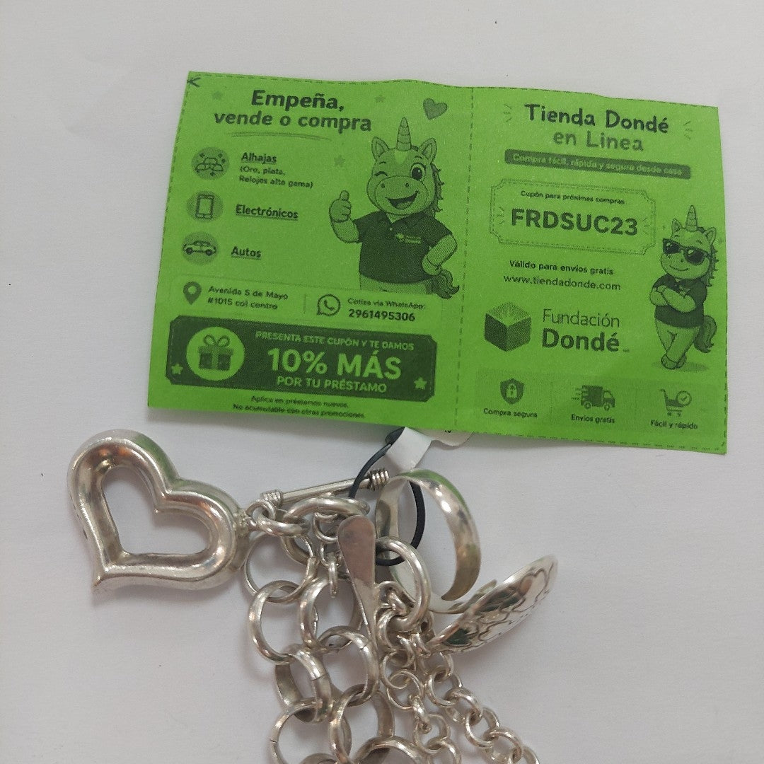 ANILLO,PULSERA PLATA 55,50 GRMS (SEMINUEVO)