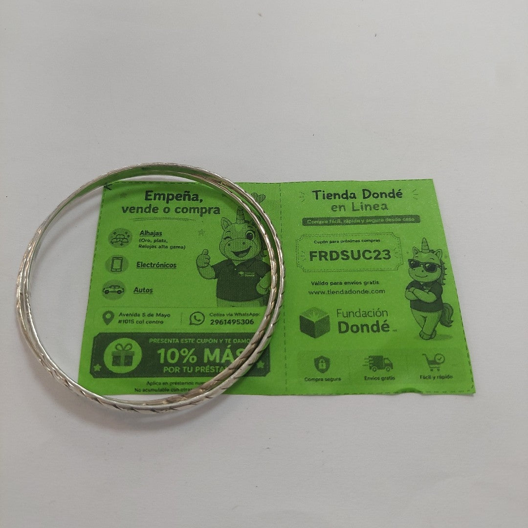 SEMANARIO DE PULSERAS PLATA 16.5 GRMS (SEMINUEVO)