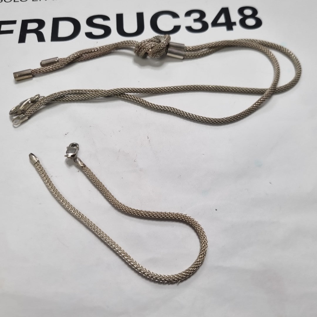 GARGANTILLA,PULSERA PLATA 17,00 GRMS (SEMINUEVO)