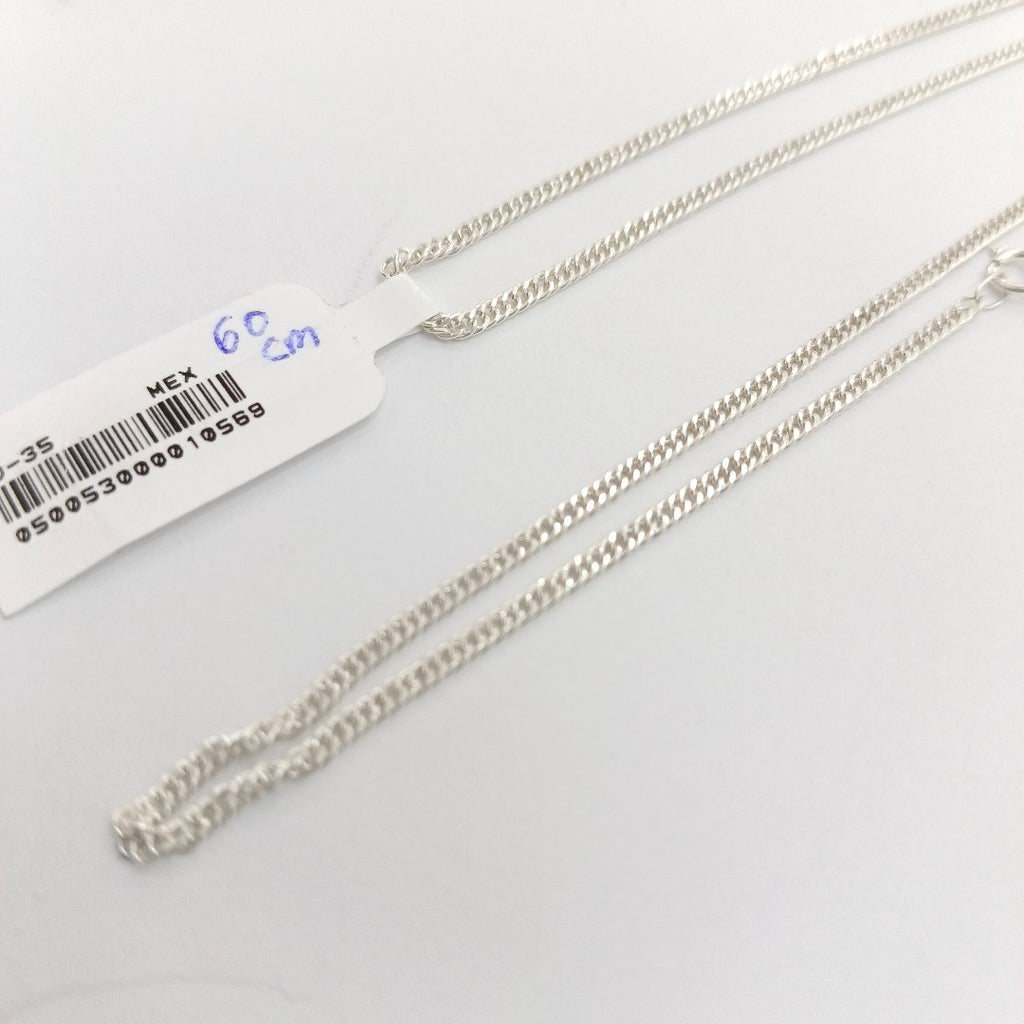 CADENA BARBADA PLATA .925 60 CM 5.02 GR (NUEVO)