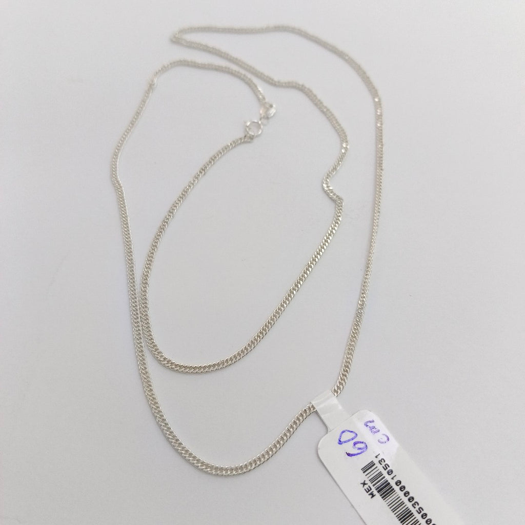 CADENA BARBADA PLATA .925 60 CM 4.82 GR (NUEVO)