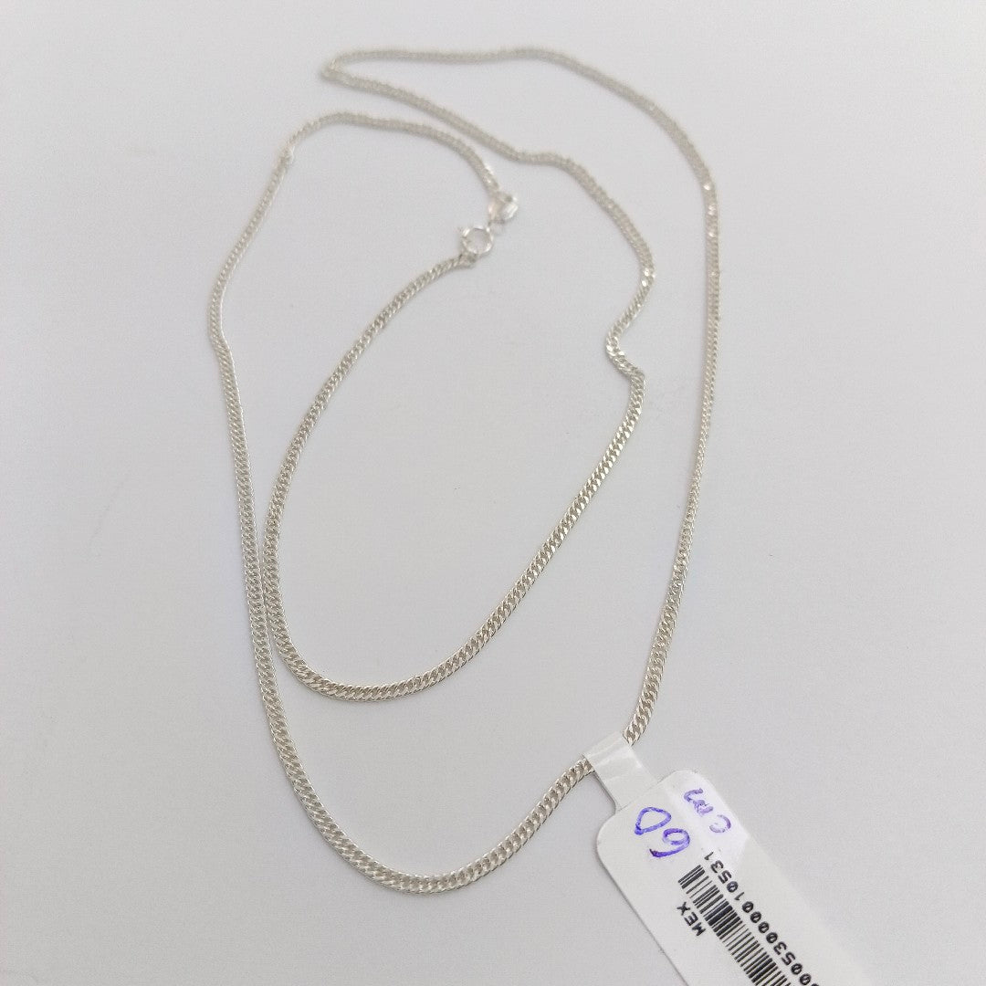 CADENA BARBADA PLATA .925 60 CM 4.82 GR (NUEVO)