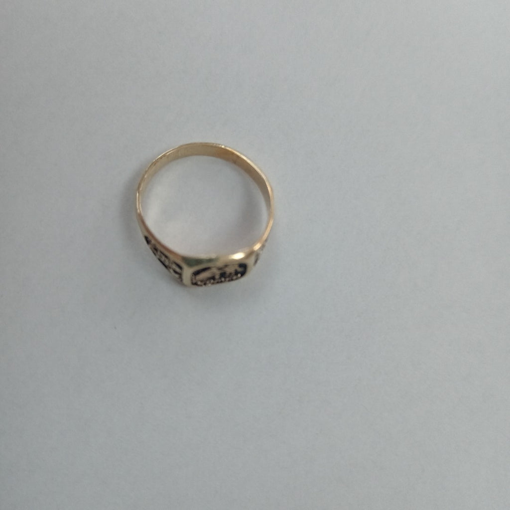 ANILLO DE GRADUACIÓN ORO 14 K 1.5 GRMS (SEMINUEVO)