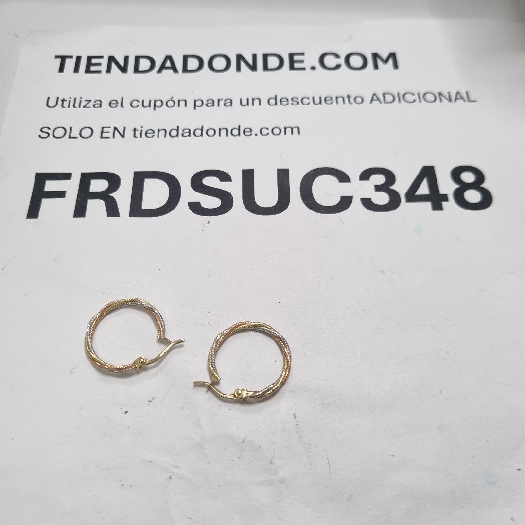 ARRACADAS PAR ORO 14 K 3,10 GRMS (SEMINUEVO)
