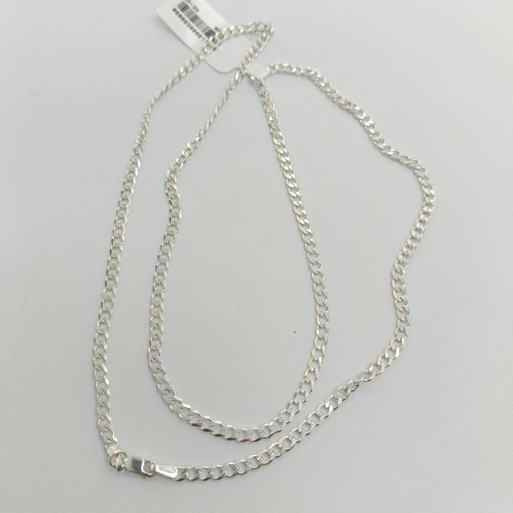 CADENA BARBADA PLATA .925 60 CM 9.32 GR (NUEVO)