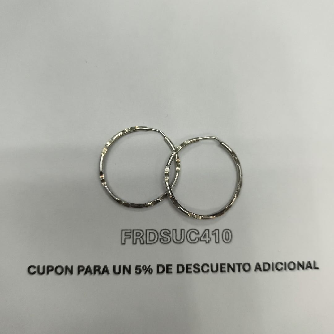 ARRACADAS PAR PLATA 2.3 GRMS (SEMINUEVO)