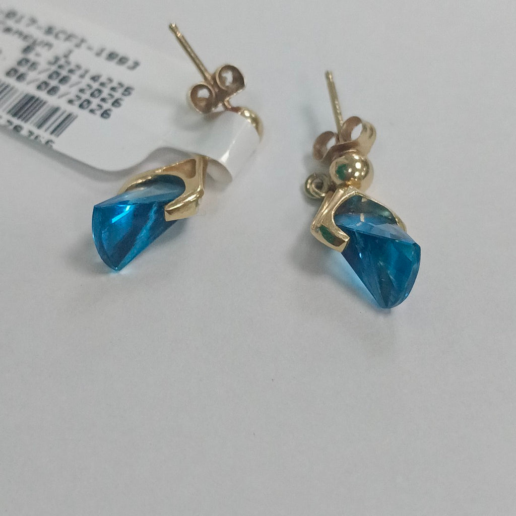 ARETES PAR ORO 14 K 2,10 GRMS (SEMINUEVO)