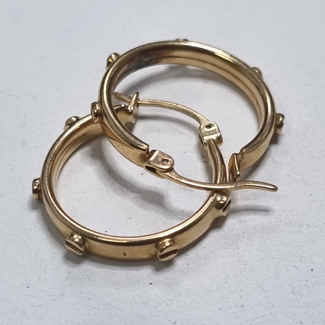 ARRACADAS PAR ORO 14 K 2.9 GRMS (SEMINUEVO)