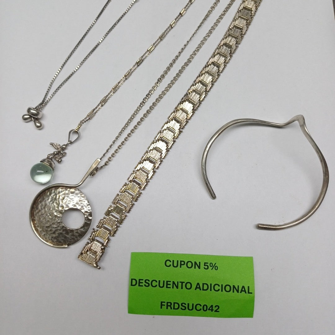 GARGANTILLA, PULSERA PLATA 59.6 GRMS (SEMINUEVO)