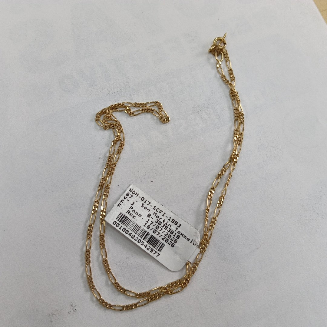 CADENA ORO 14 K 3.5 GRMS (SEMINUEVO)