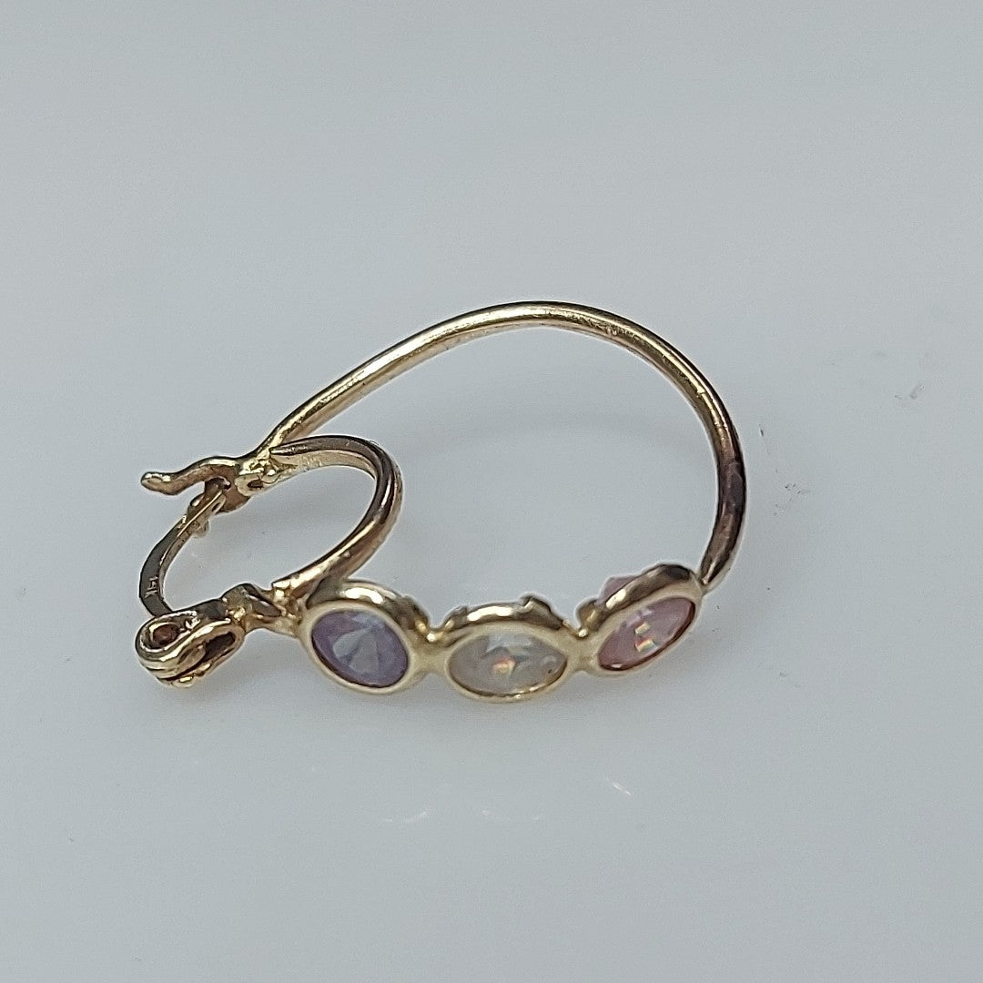 ARETES PAR ORO 14 K 1.6 GRMS (SEMINUEVO)